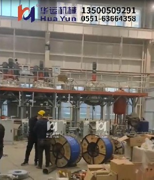 某大型國有企業全自動石墨烯生產線調試現場